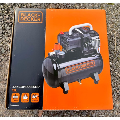 457 - Brand new 240volt Black and Decker Compressor.