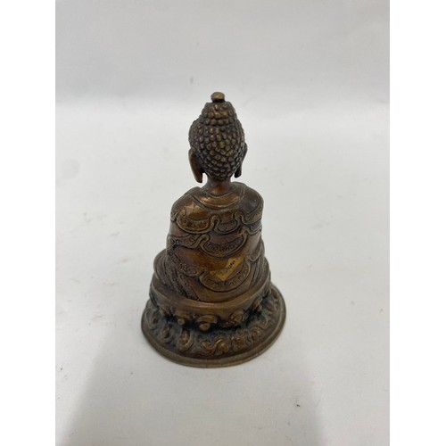 390 - Bronze  Buddha Figure 11cm Height