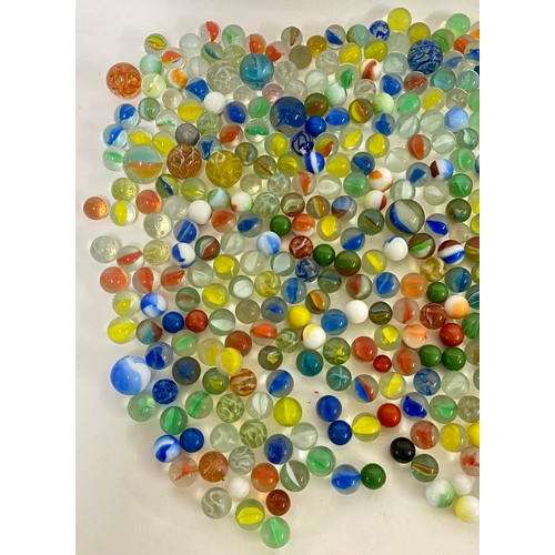 361 - Similar to Previous Lot. A Quantity of Coloured Glass Marbles to Include Cat’s Eyes Design Examples ... 