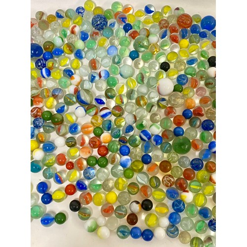 361 - Similar to Previous Lot. A Quantity of Coloured Glass Marbles to Include Cat’s Eyes Design Examples ... 