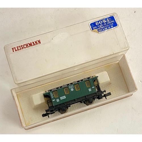 366 - Three Vintage Continental Train Models, Two Boxed, to Include Fleischmann and Jouef Examples Etc. La... 