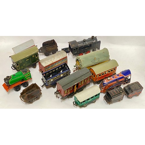 367 - Large Quantity of Assorted Model Tin Train Models and Accesories to Include Boxed French Meccano, Co... 