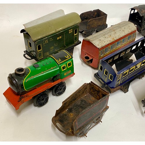 367 - Large Quantity of Assorted Model Tin Train Models and Accesories to Include Boxed French Meccano, Co... 