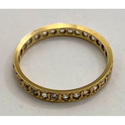 268 - A Jewel Encrusted Hallmarked 375 9 Ct Gold Ring in Jewellery Box. UK Size N