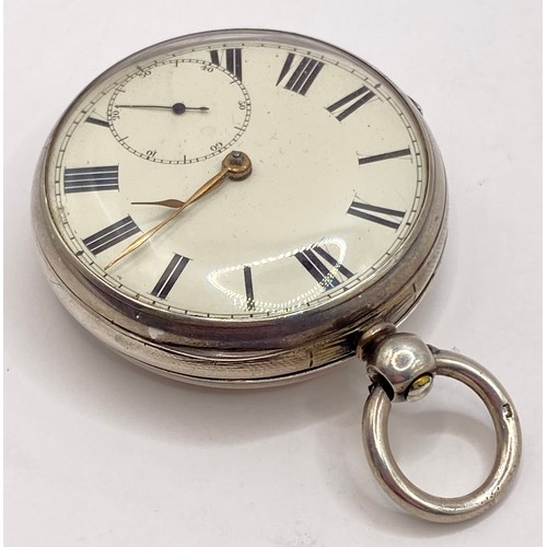 276 - Vintage Hallmarked Silver and Sterling Silver Pocket Watch. Weight 4.900 Oz