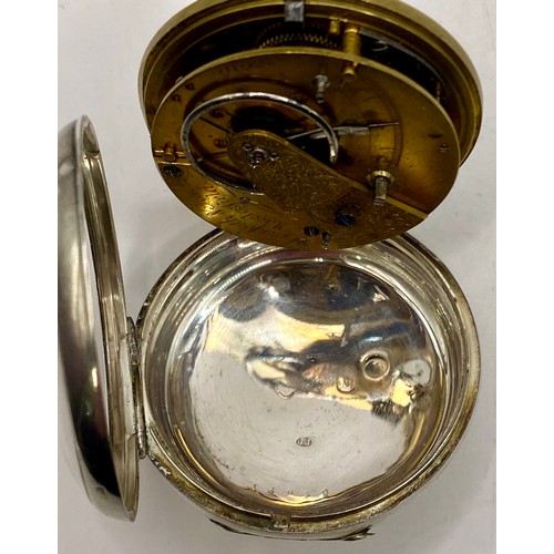 276 - Vintage Hallmarked Silver and Sterling Silver Pocket Watch. Weight 4.900 Oz