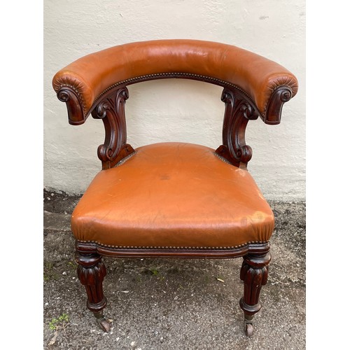 1 - Antique Library Chair.