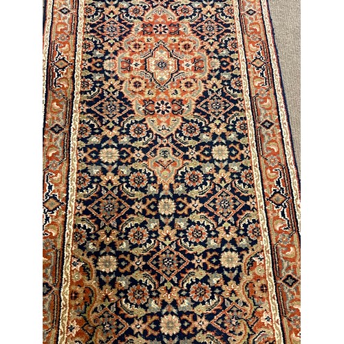 79 - Decorative Hand Made Ground Runner. 217 x 73 cms