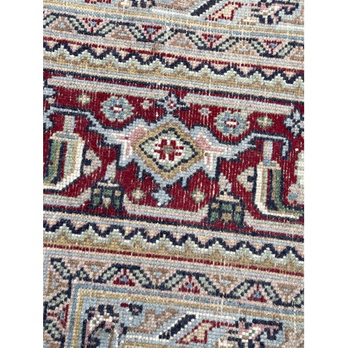 80 - Extra Large Hand Made Decorative  Ground Rug 358 x 253 cms.