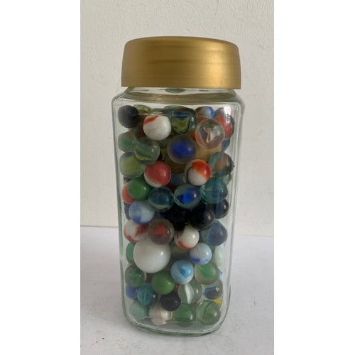 285 - Large Jar Of Vintage Marbles
19 cms h