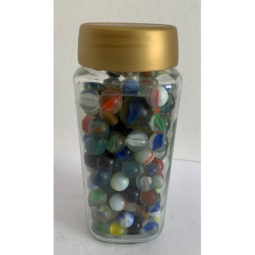 285 - Large Jar Of Vintage Marbles
19 cms h