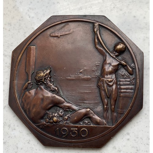130 - 1930 Antwerp , Belgium International Exhibition Bronze Medal
8 x 8 cms