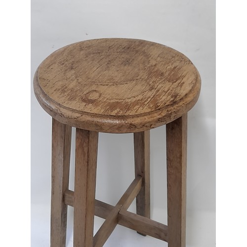 333 - Vintage Four Legged Stool 46cm high