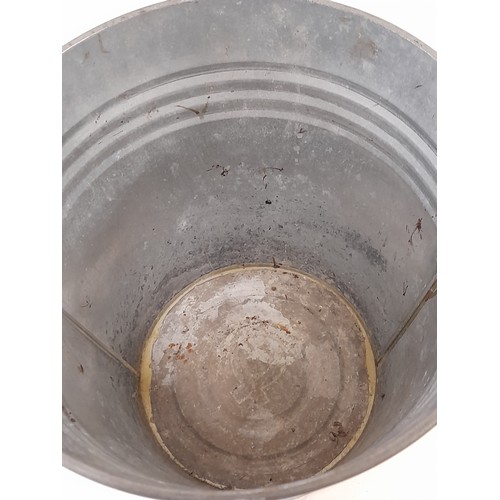 362 - Galvanised Bucket with swing Handle