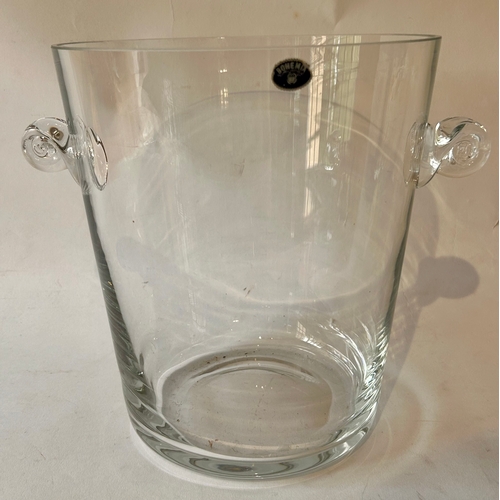 417 - Bohemia Glass Ice Bucket. 24cm x 29cm.