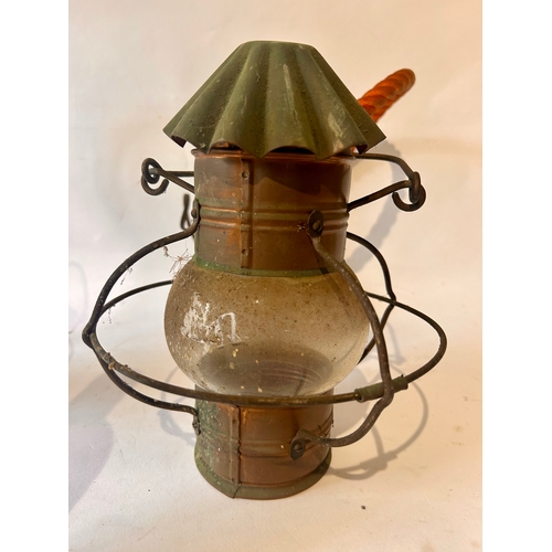 430 - Pair of Vintage style oil lamps converted to mains electric. (2)