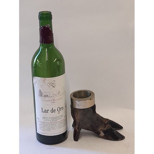 392 - Taxidermy Wild Boar Foot Match Holder, 10cm high