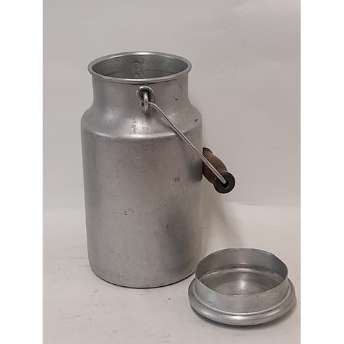 400 - Alloy Milk Churn with lid and swing handle, 24cm high