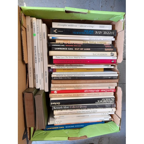 483 - 3 x Boxes of Mostly 20th century poetry books