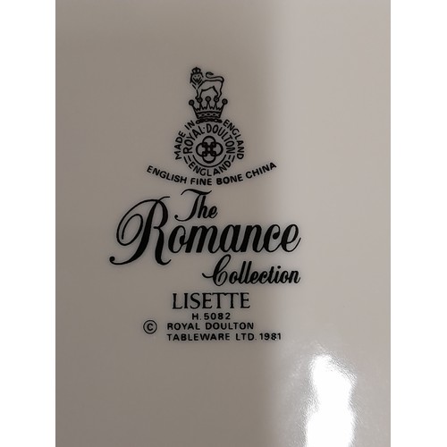 484 - Royal Doulton 'The Romance Collection' LISETTE
Part dinner Set to include 12 x of each Plate and Dis... 