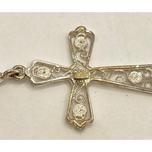 456 - Quantity of Hallmarked Silver and Sterling Silver Items to Include Cross, Heart Pendant Etc. Weight ... 