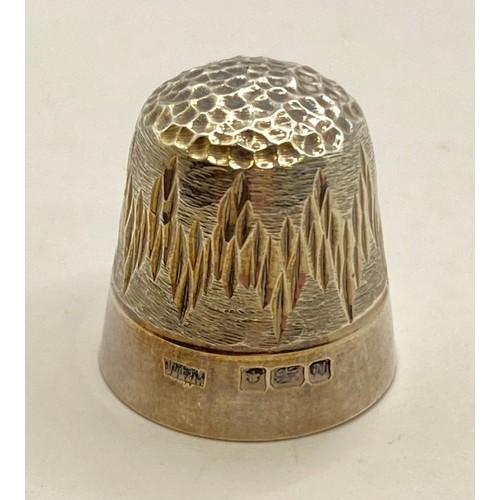 463 - Five Hallmarked Silver Charles Horner Chester Thimbles. Weight 0.760 Oz