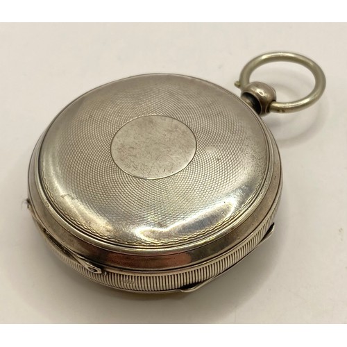 464 - H.E. Peck London Hallmarked Silver Pocket Watch. Weight 4.881 Oz