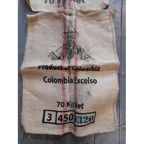 590 - 2 x Coffee Bean Sacks unused, 90cm x 70cm