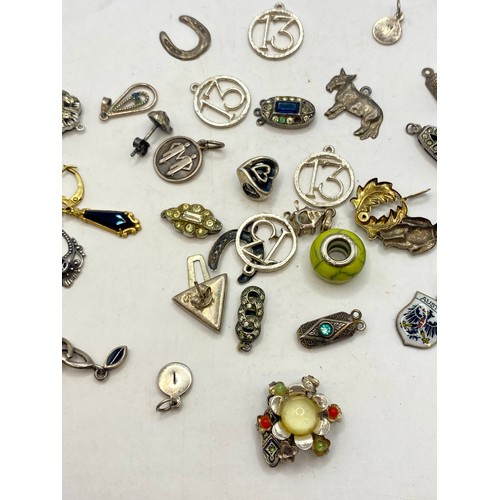 489 - Quantity of Jewellery Items to Include Sterling Silver, Pendants, Beads Etc. Weight 1.680 Oz