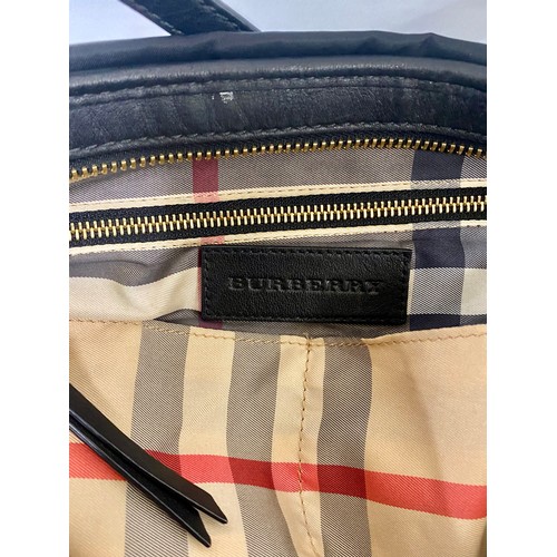 501 - Genuine Burberry London England Black Diaper Tote Bag. Roughly 48cm x 30cm