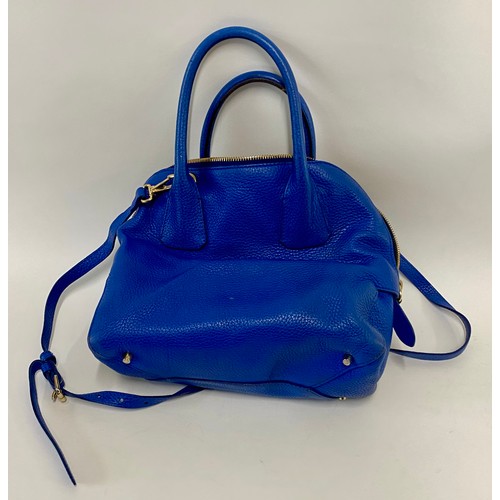 505 - Genuine Burberry London England Brilliant Blue Handbag. Roughly 39cm x 32cm