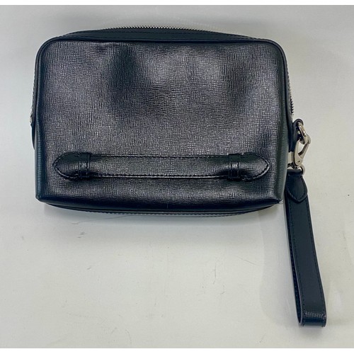 508 - Genuine Burberry London Black Small Clutch Bag. Roughly 24cm x 18cm