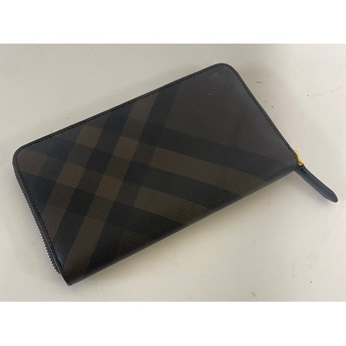 510 - Genuine Burberry London Dark Shade Business Clutch Bag. Roughly 22cm x 13cm