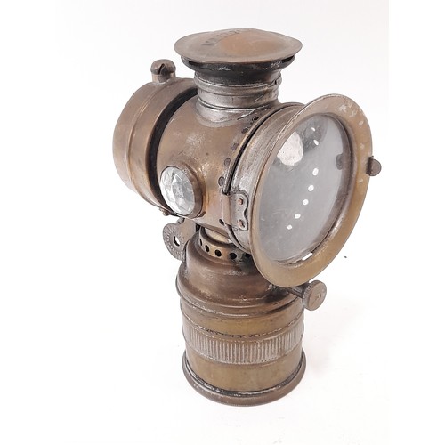 601 - Vintage Brass Cycle Lamp