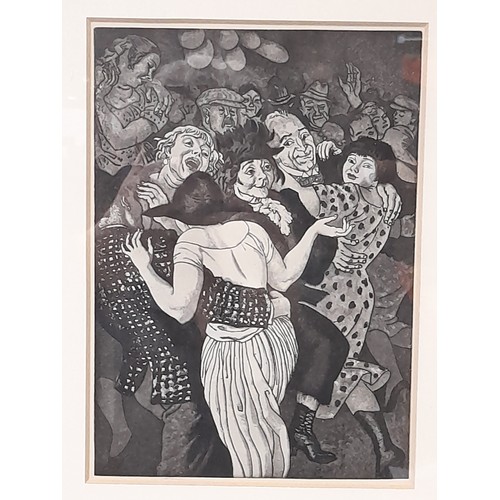 478 - Framed and Glazed Print of 'Dancing on Hampstead Heath' by Dame Laura Knight, 43cm x 35cm (print siz... 