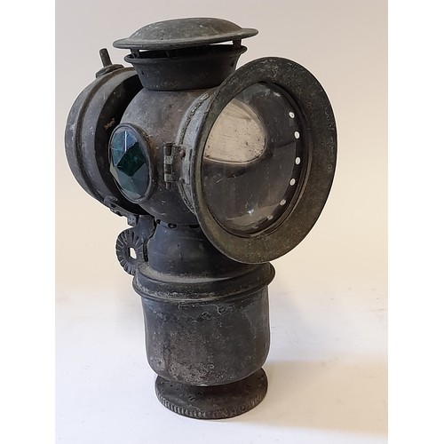 554 - Vintage Cycle Carbide Lamp not marked, 19cm high