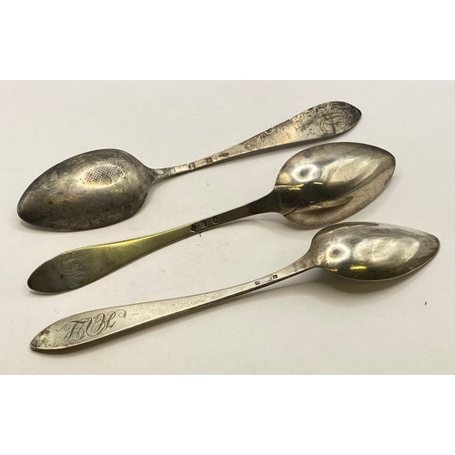 495A - Set of Ten Continental Silver  Serving Spoons 22cm Length