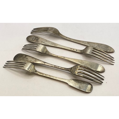 495B - Set of Ten Hallmarked Silver Dinner Forks