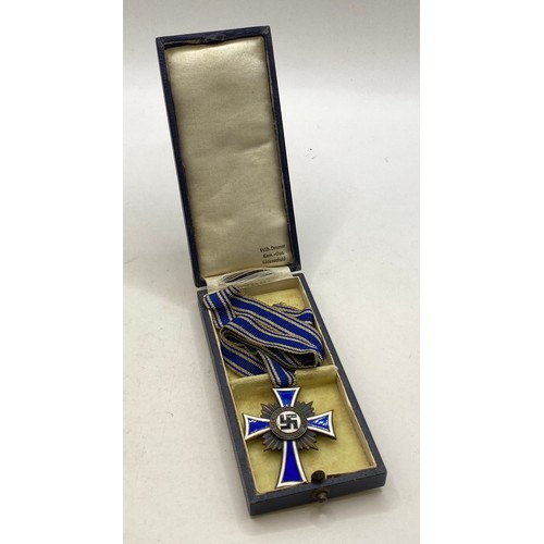 633 - WWII Cross of Honour of the German Mother in Box of Issue 11cm x 5cm x 2cm in Box