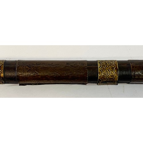 660 - Large Eastern Style Decoration Flintlock Long Rifle 179cm Length