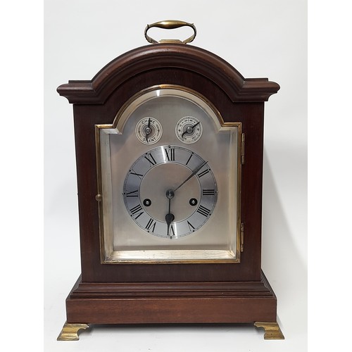 606 - Large Bracket Clock, Junghans B11 Movement in working order, 3 Hole Westminster Chime quarterly and ... 