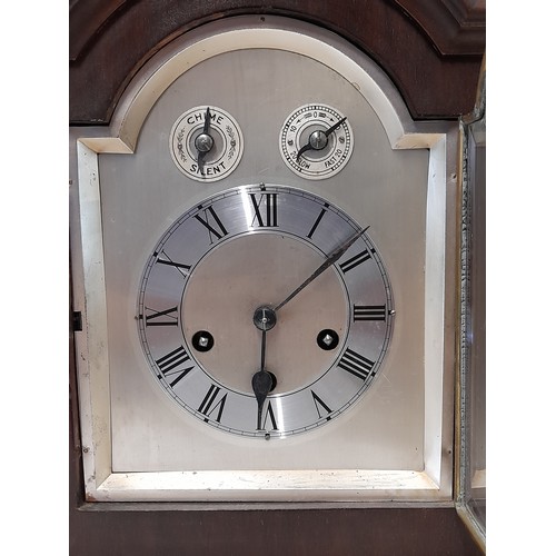 606 - Large Bracket Clock, Junghans B11 Movement in working order, 3 Hole Westminster Chime quarterly and ... 