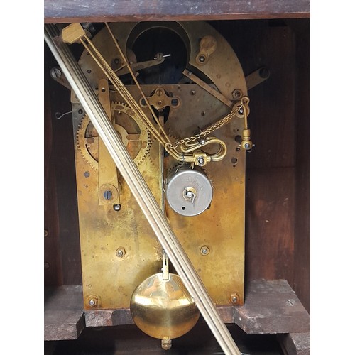 606 - Large Bracket Clock, Junghans B11 Movement in working order, 3 Hole Westminster Chime quarterly and ... 