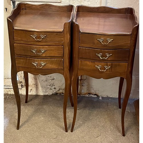 44 - Pair Of Vintage French Nightstands. (2) 70 x 32 x 30 cms