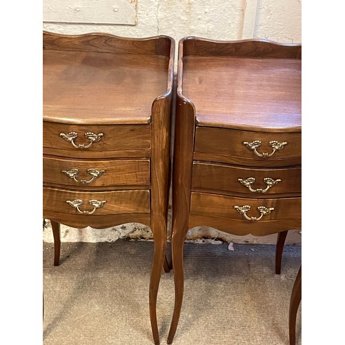 44 - Pair Of Vintage French Nightstands. (2) 70 x 32 x 30 cms