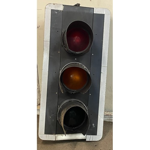 528 - Set Of Traffic Lights. 120 x 57 cms