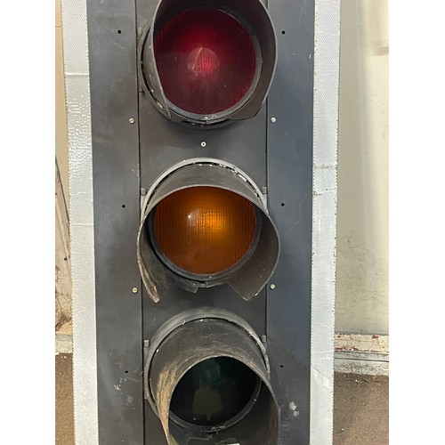 528 - Set Of Traffic Lights. 120 x 57 cms