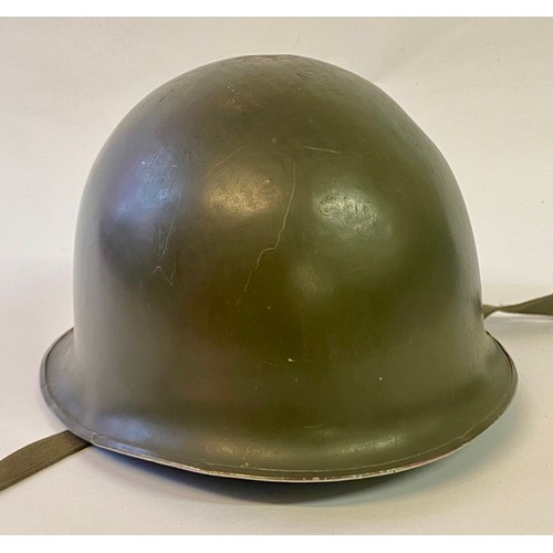 677 - Vintage Military M.P Marseilles French Made Paratrooper Helmet