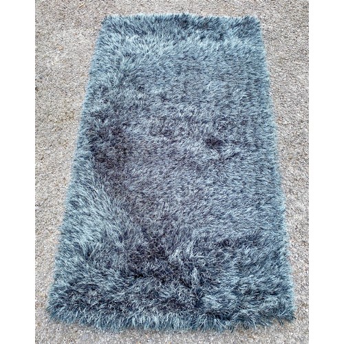 93 - Brand New Indulgence Charcoal Colour Ground Rug 150cm x 80cm