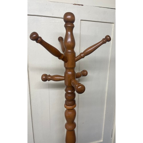 49 - Vintage French Coat And Hat Stand. 183 cms High